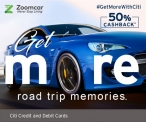Zoomcar with Citi Cards: Flat 50%  Cashback