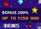 Bons New Players Offer – 200% Bonus Upto 150 000