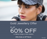 Gold Jewellery @ Flat 60% OFF on Making Charges + Extra 10% OFF